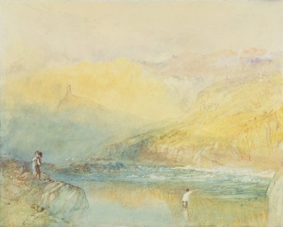 On the Mosell, near Traben Trarabach by Joseph Mallord William Turner